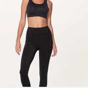 lululemon athletica Charcoal Crop Top